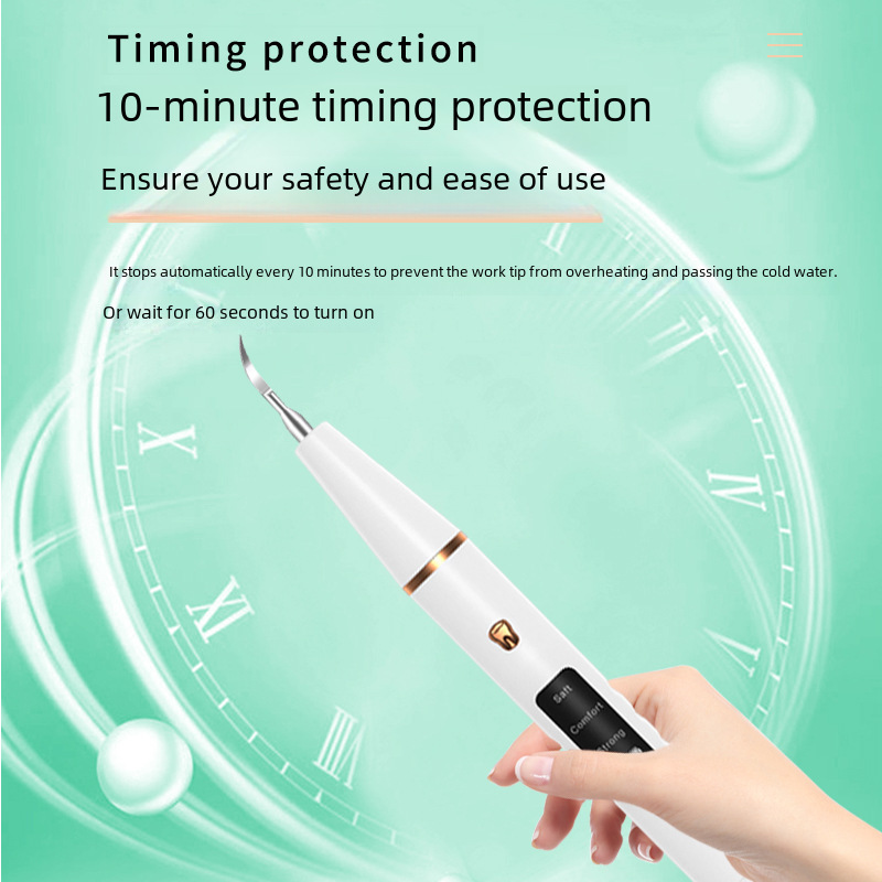 Cross-Border Electric Dental Scaler for Removing Tartar, Ultrasonic Tooth Cleaner, Oral Care with Lighting, Wireless Tooth Cleaner for Whitening