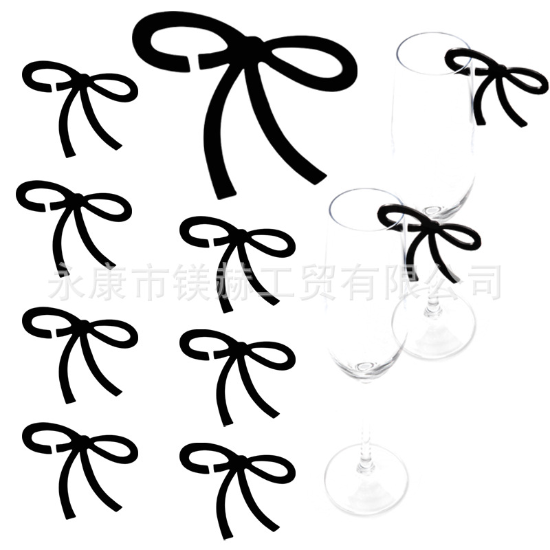 TX cross-border acrylic wine glass plug-in Valentine's Day multi-color ins style high-level party goblet pendant decoration