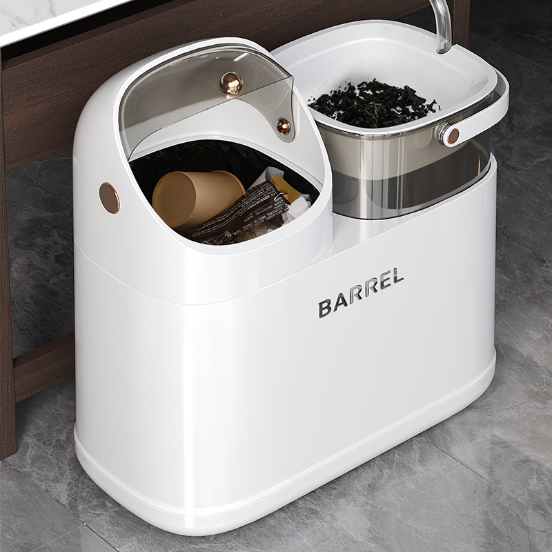 Tea bucket waste water bucket tea bucket tea residue bucket dry and wet separation tea leakage trash can tea set accessories tea table storage