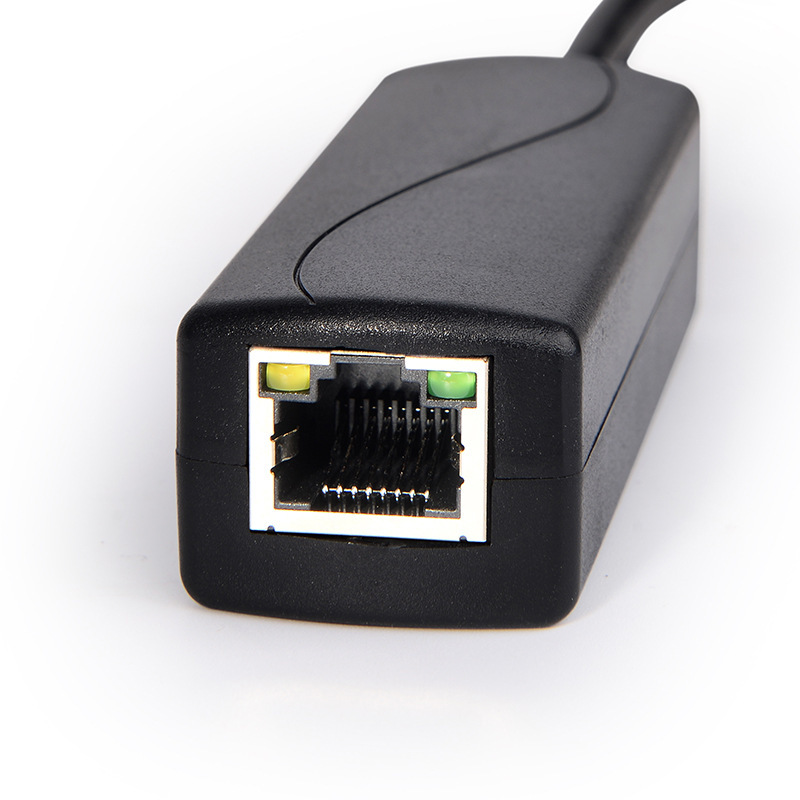 100 megabytes standard POE splitter 48V to 5V2.4A Micro USB/TYPE-C/dc5.5 * 2.1 optional