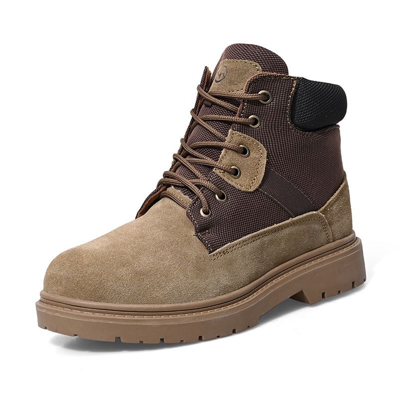 Cowhide Wool Boots Men's Winter Velvet Thickeneded Northeast Cold-Proof and Warm Outdoor Snow Boots Cotton Boots Work Boots