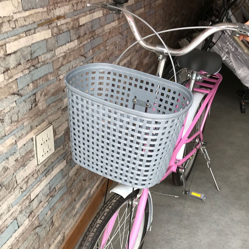 Bicycle basket 800 folding bicycle basket front plastic thickened bicycle basket with accessories wholesale
