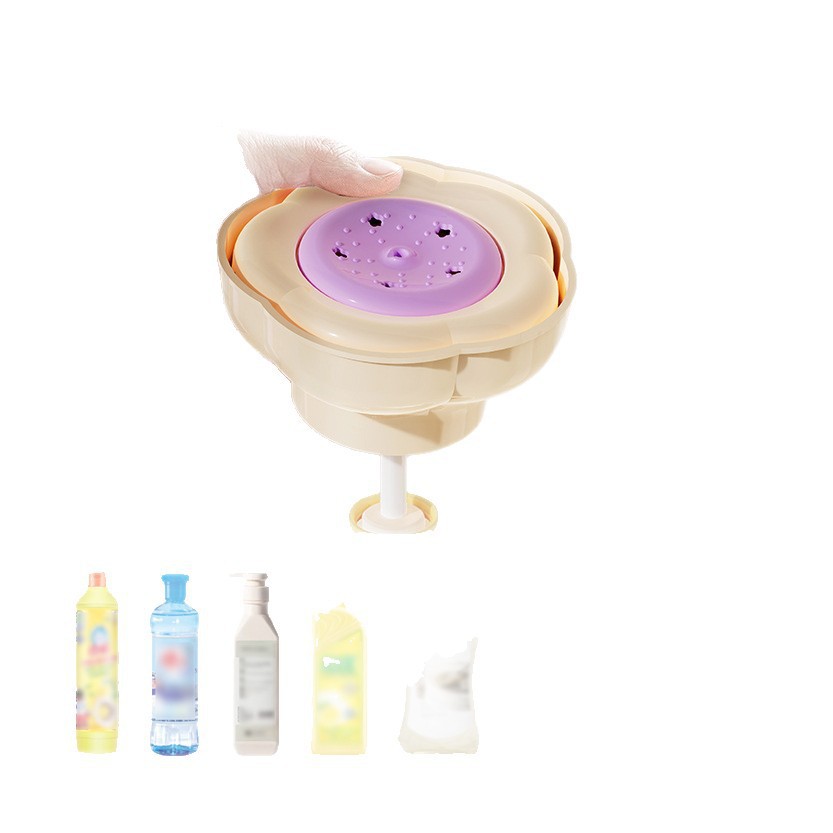 Petal Dishwashing Liquid Dispenser Sink Dishwashing Liquid Dispenser Kitchen Household Soap Dispenser Portable Press Dispenser