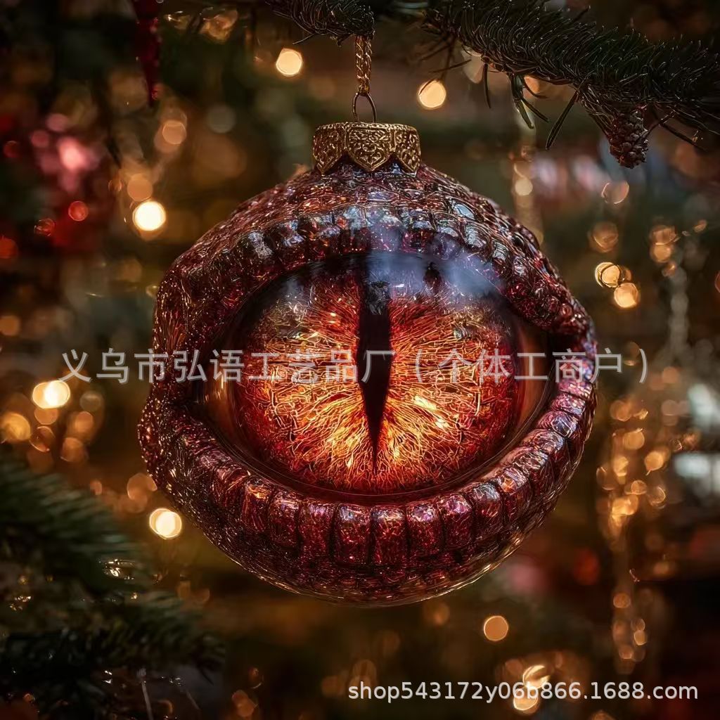 Cross-Border 2025Dragon Eye Flat Dragon Eye Flat Jewelry Scene Holiday Decorations
