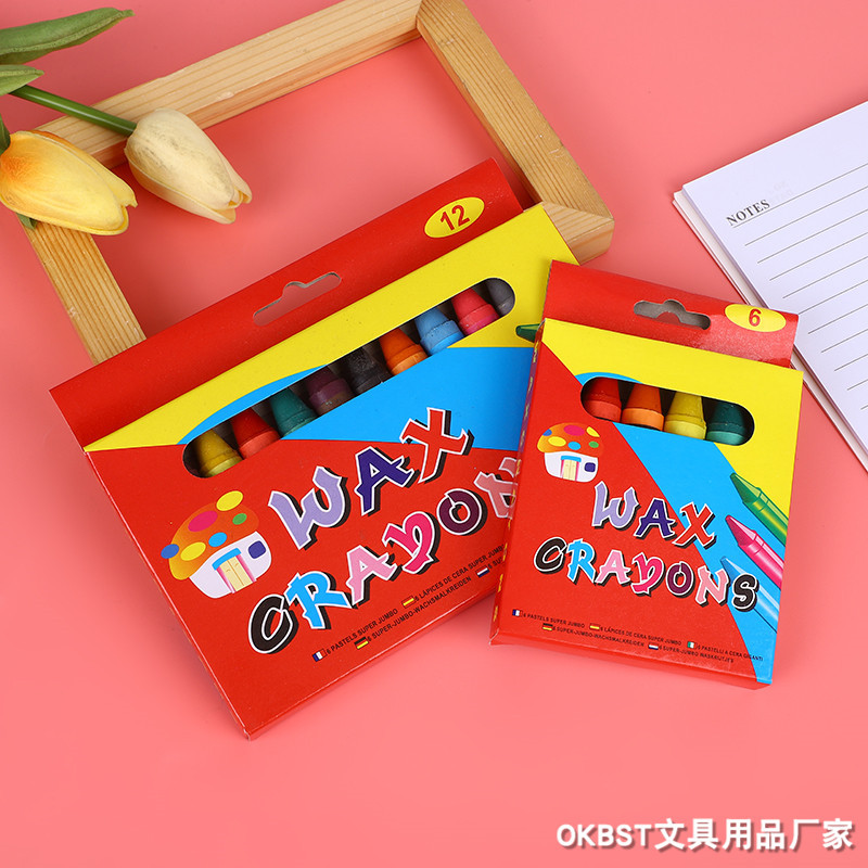 Oil Pastel Multi-Colorful Primary School Kidsren's Cylindrical Crayon Colorful Oil Stick Kindergarten Baby Washable Hand Painting