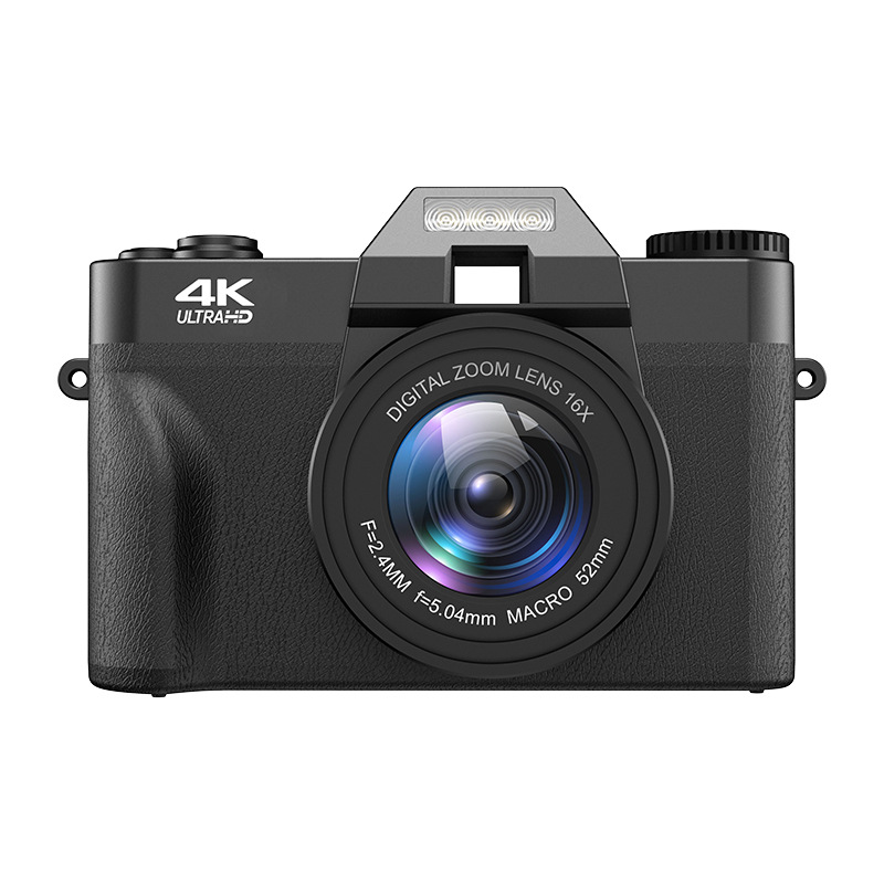4K High-Definition Digital Camera R9 Mirrorless Retro with Wifi Student Digital Camera Vlog with External Lens