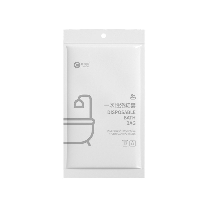 Bathtub Cover Disposable Travel Hotel Bath Bag Extra Large Thickeneded Bathtub Plastic Film Bath Bag Bath Bucket