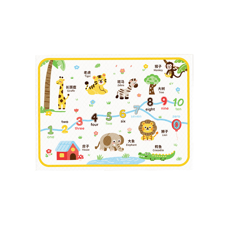Mom Fruit Disposable Portable Baby Table Mat Children's Waterproof and Oil-Proof Home Outdoor Cartoon Table Cloth Placemat