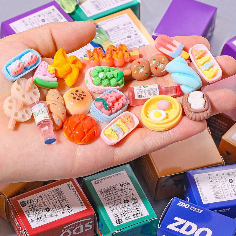 Reward Small Gifts Children's Play Toys Miniature Food Play Mini Surprise Express Box Small Package Blind Box Stationery