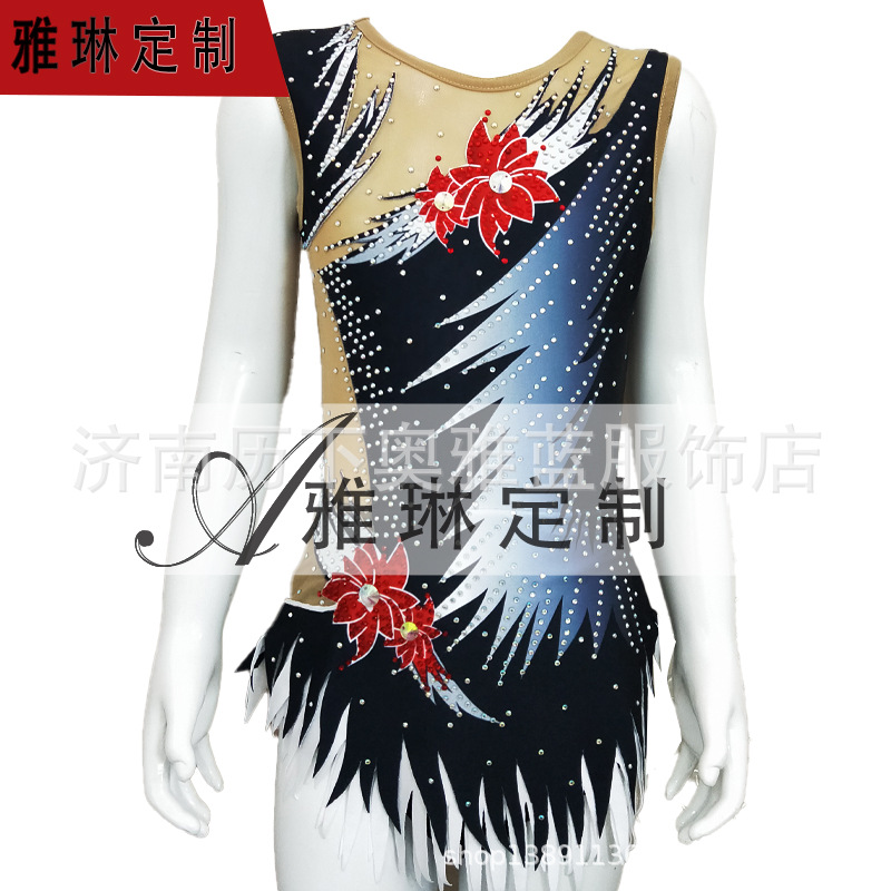 Одежда для выступлений художественной гимнастики Yalin для девочек и детей, профессиональная гимнастическая одежда для соревнований, чирлидинг 250918