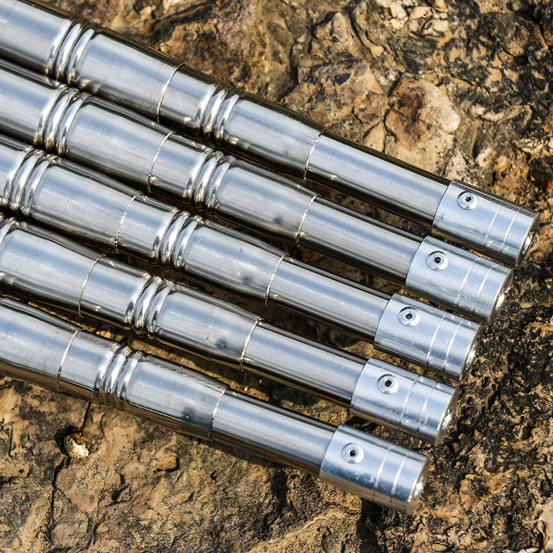 Thickened stainless steel copy net rod fishing copy Rod telescopic positioning fish net pocket fishing gear fishing supplies telescopic rod