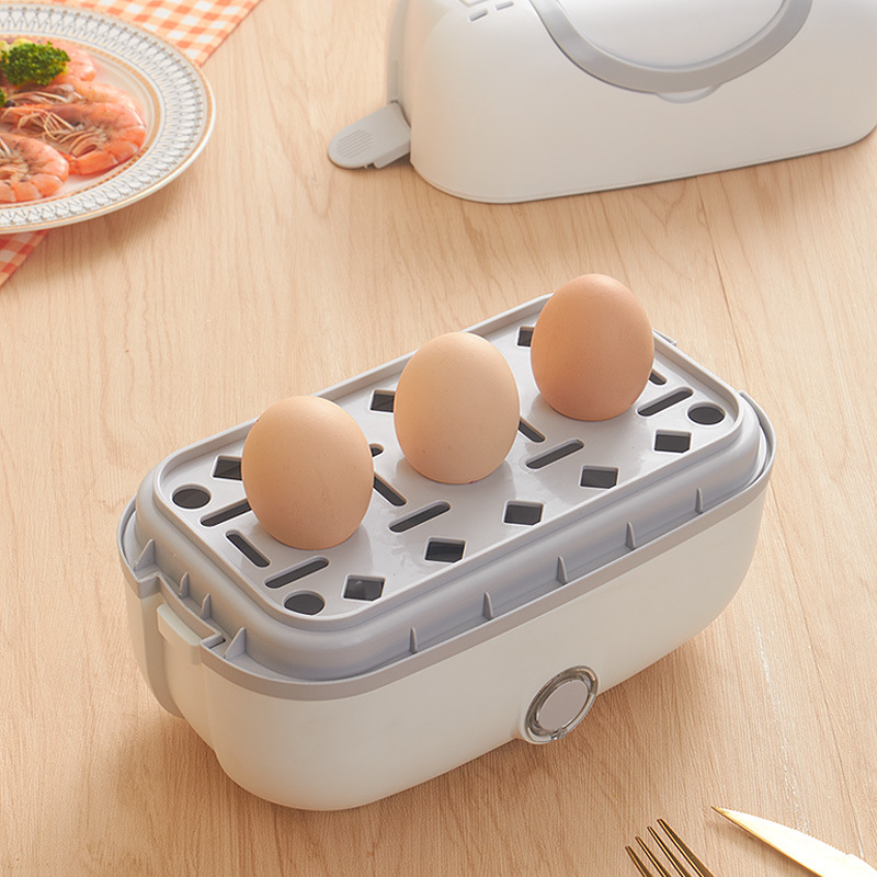 Heating smart electric lunch box insulated barrel plug-in cooking rice maker office worker dormitory portable mini lunch pot with lunch box