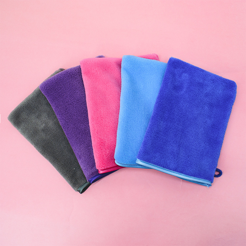 Microfiber Shower Gel Gloves Flannel Soft Mittens Bath Towel Reusable Makeup Remover European Style Hand Washing Cloth
