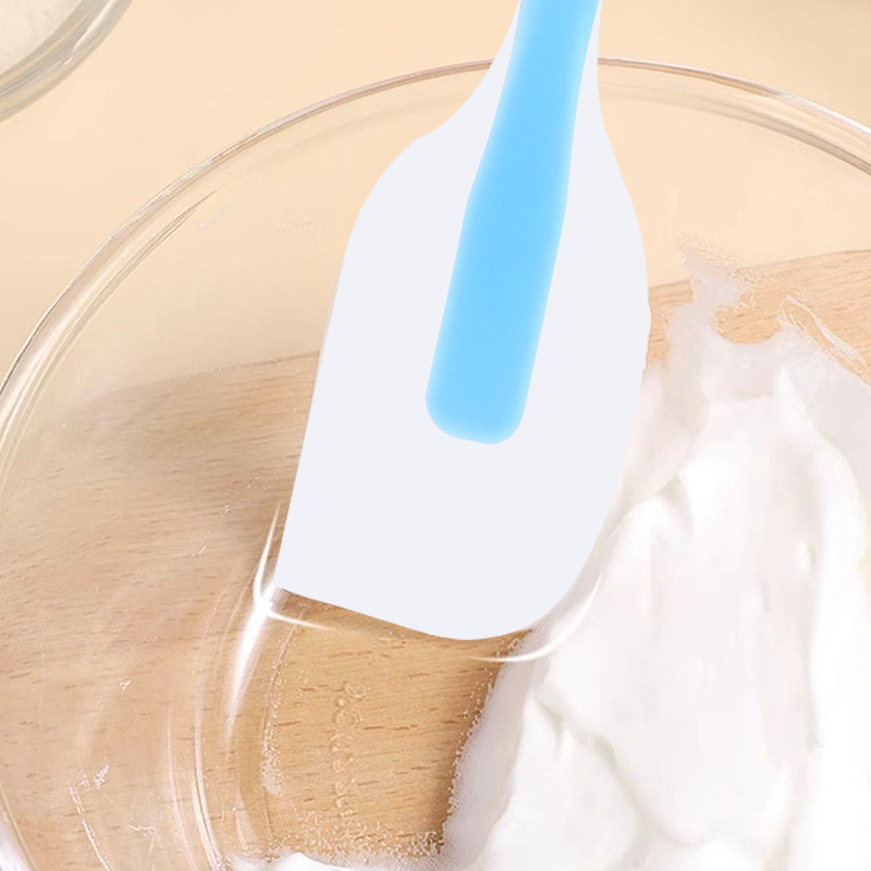 Factory in stock one-piece large translucent silicone spatula baking tool mixing spatula cake cream spatula