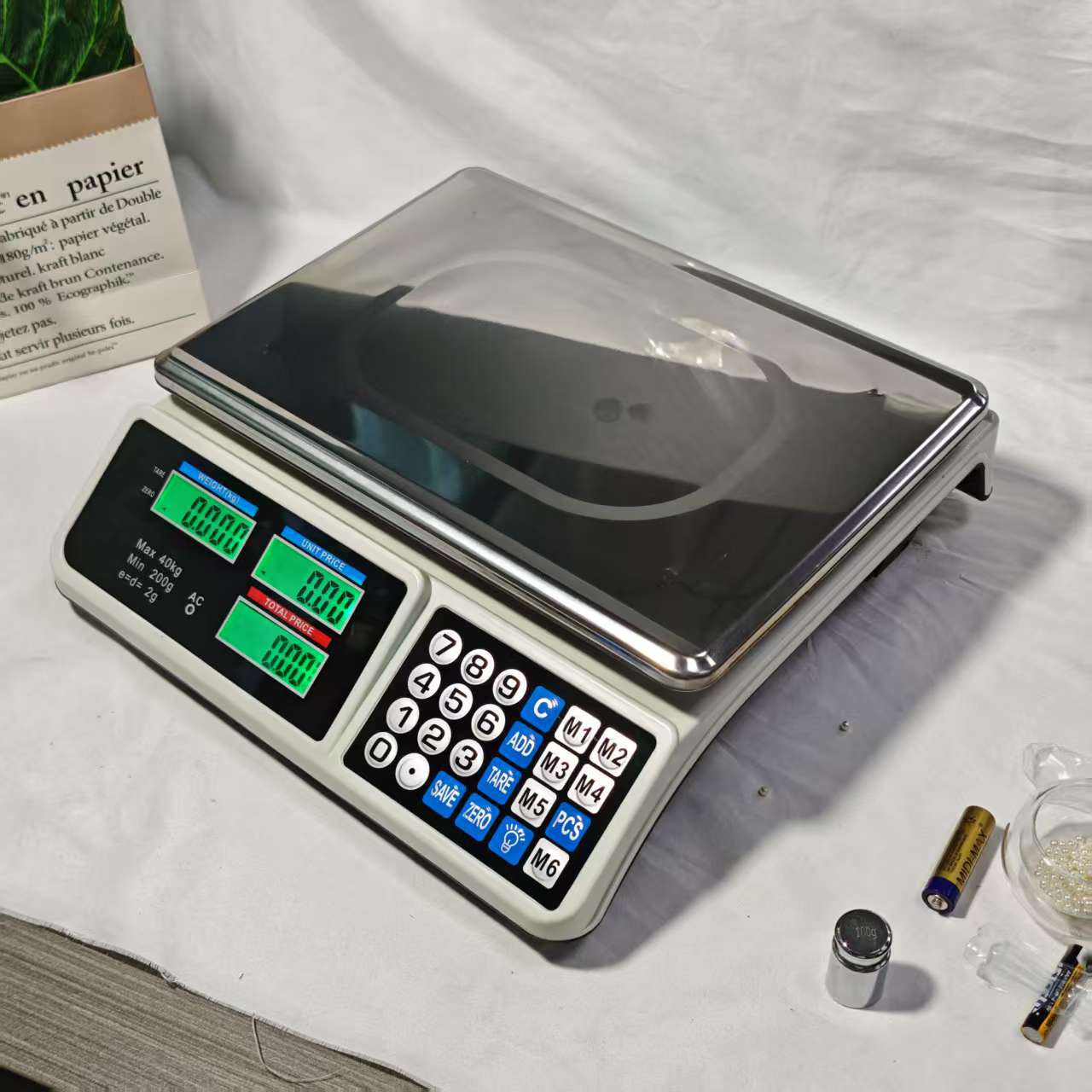 Chunyi Commercial 869 Pricing Scale 40kg Table Scale Household Fruit Pricing Scale Vegetable Selling Scale Lightweight Pricing Scale