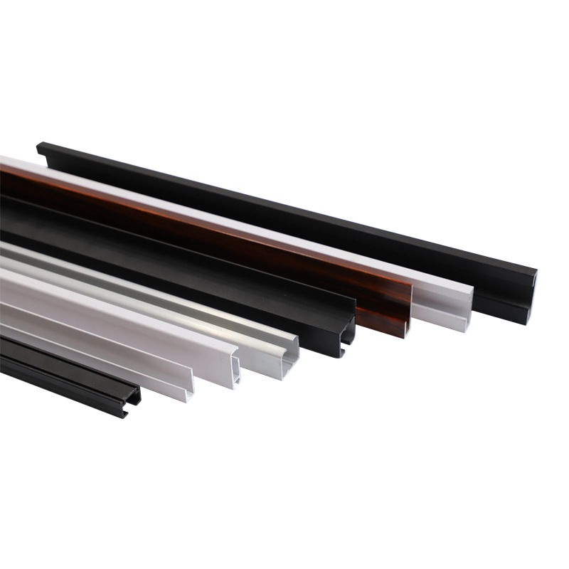 Hidden hanging track hanging mirror line sliding aluminum alloy track Gallery mirror line painting channel steel wire pulley hanging rail