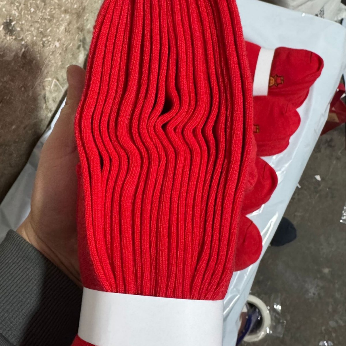 Zodiac Year Red Socks Men's Socks Long Red Socks New Year Men's and Women's Socks Stepping on Internet Celebrity Socks Villain Street Stall Socks Cheap Batch