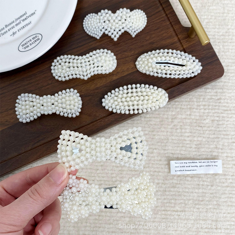 Popular Pearl Hairpin Ins Style Hairpin Trendy Bangs Hairpin Simple Bangs Clip New Hair Accessories Wholesale