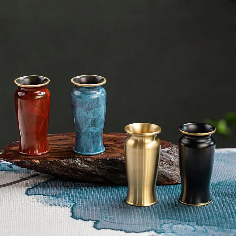 Brass incense tool incense seal powder jar incense bottle ash pressure incense sweep incense shovel incense chopsticks incense spoon set