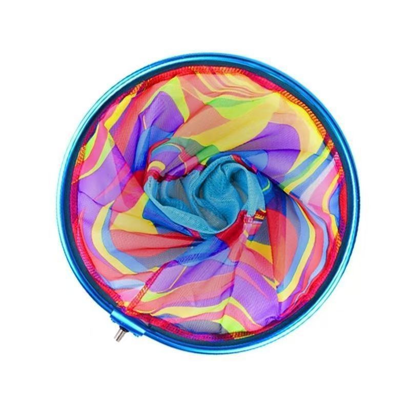 Aluminum Alloy Fishing Copy Net Head Ultra Light Competitive Copy Net Black Pit Flying Copy Net Pocket Quick-drying Anti-hook Fishing Supplies