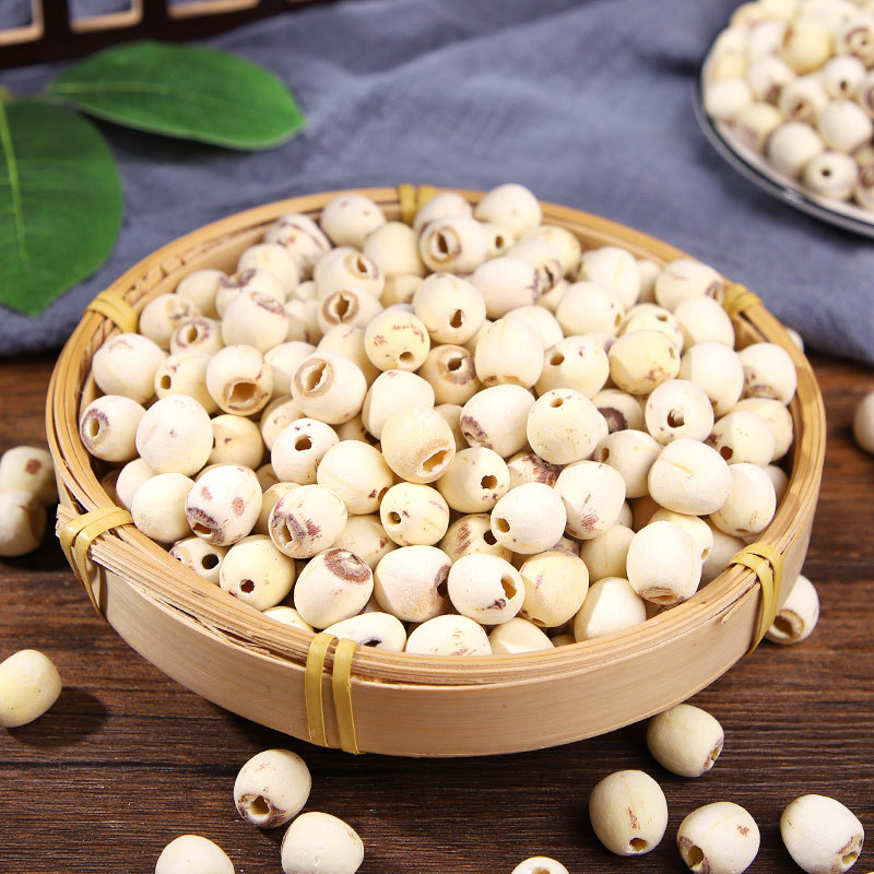 Huiwu Di Coreless Peeled White Lotus Seeds, Dried Goods, Freshly Peeled and Coreless Lotus Seeds, Bulk, Sulfur-Free, Direct from the Source Factory