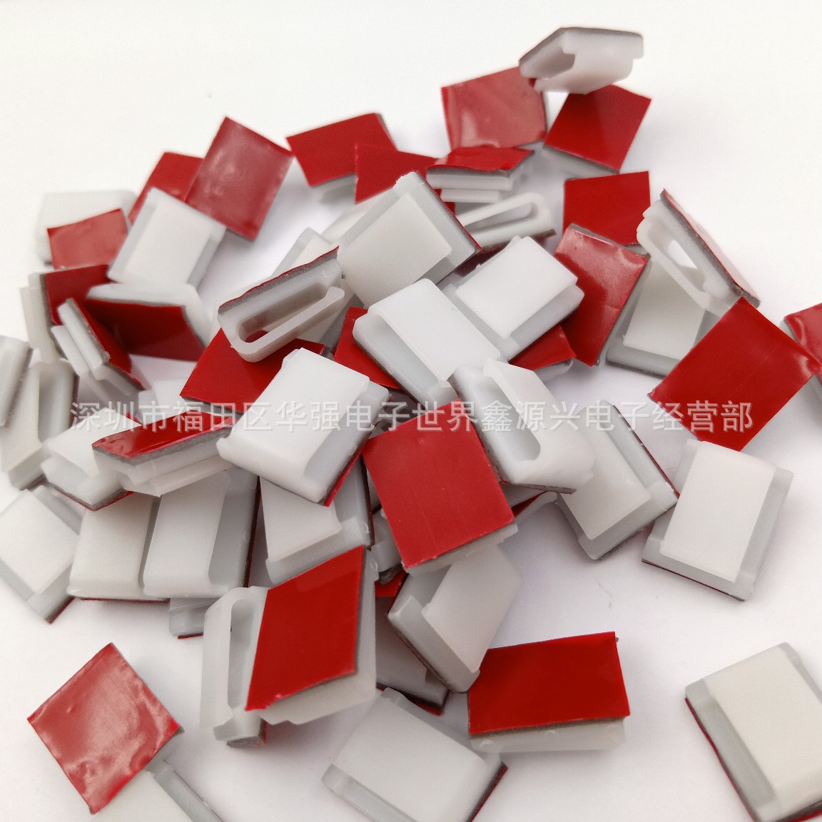 LED 10mm lamp with fixing clip NC1316 white self-adhesive optical fiber wiring buckle electrical cable clip