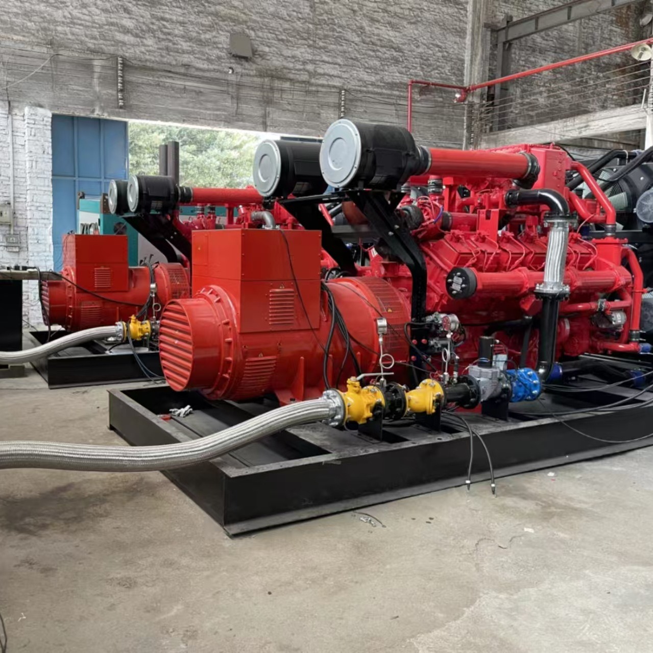 Gas Generator Set Pipeline Natural Gas Biogas Generator Brand Authorized Manufacturer Yuchai Source Factory