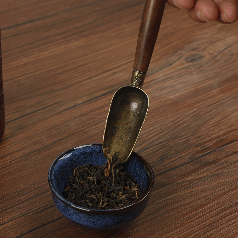 Чайная ложка в форме руки Будды из черного дерева, деревянный чайный поднос, аксессуары для домашней чайной церемонии