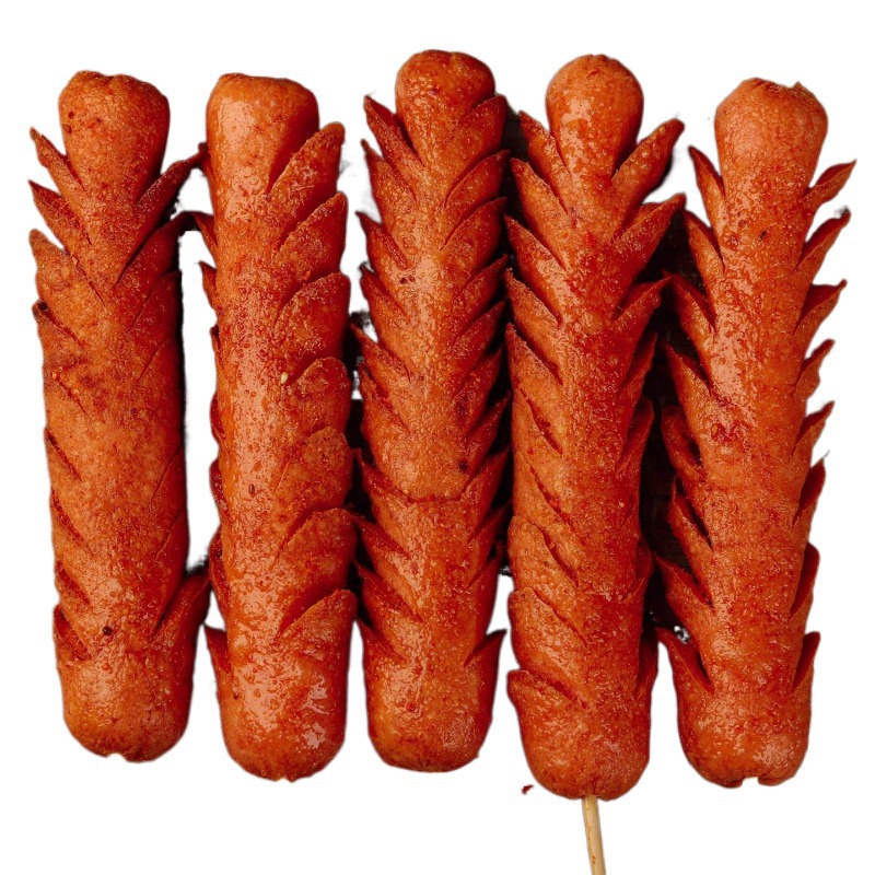 Shandong fuyu starch sausage fried sausage roadside stall roasted sausage teppanyaki fried sausage stall commercial factory wholesale