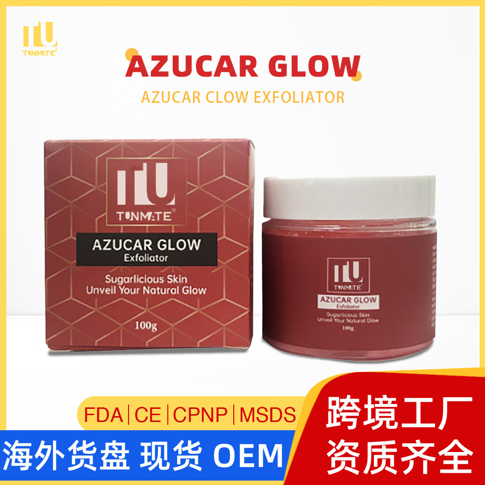 Естественный эксфолиатор из зарубежного склада, осветляющий, глубокое очищение, скраб для лица