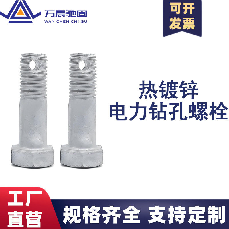 Hot-Dip Galvanized Power Drilling Screws with High Strength Anti-Shedding Hole Screws Support Customization