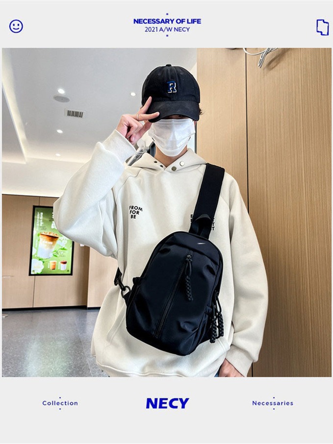 2024 New High-looking multi-functional sports leisure men and women couple shoulder messenger bag outdoor chest bag wholesale