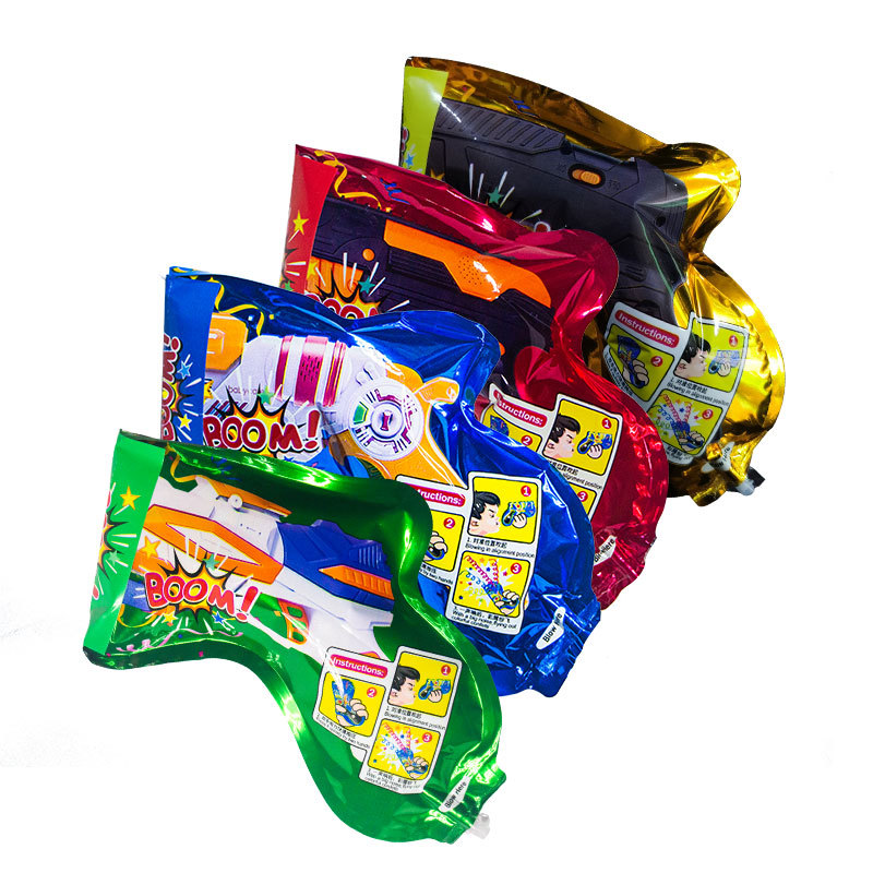 Birthday atmosphere fireworks small salute spray tube hand-held gun fireworks New Year automatic inflatable wedding ribbon salute gun