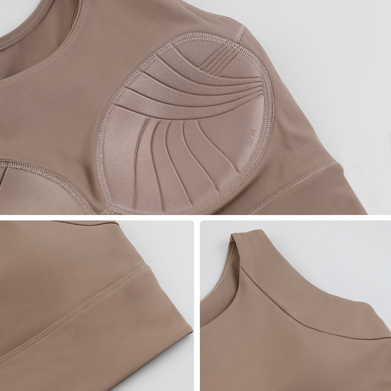 Weiman High-Intensity Yoga Vest All-In-One Shock-Proof Breathable Underwear Beautiful Back Fitness Top with Chest Pad for Sports