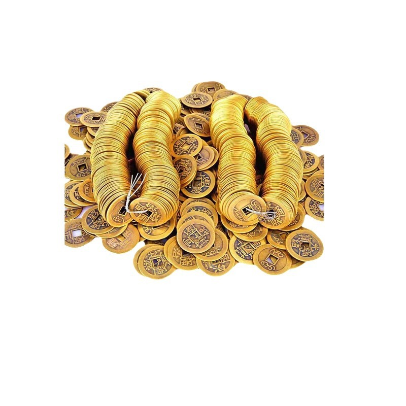 Little Red Book Shake Voice Qianlong Tongbao Big Copper Real Brass Shunzhi Antique Coin Qing Dynasty Five Emperors Money Pressure Threshold