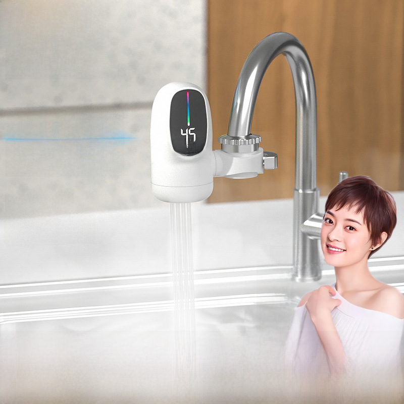 Foreign Trade Instant Electric Hot Water Faucet, No Installation Required, Household Kitchen Plug-In Type, Three-Second Rapid Electric Heating Faucet