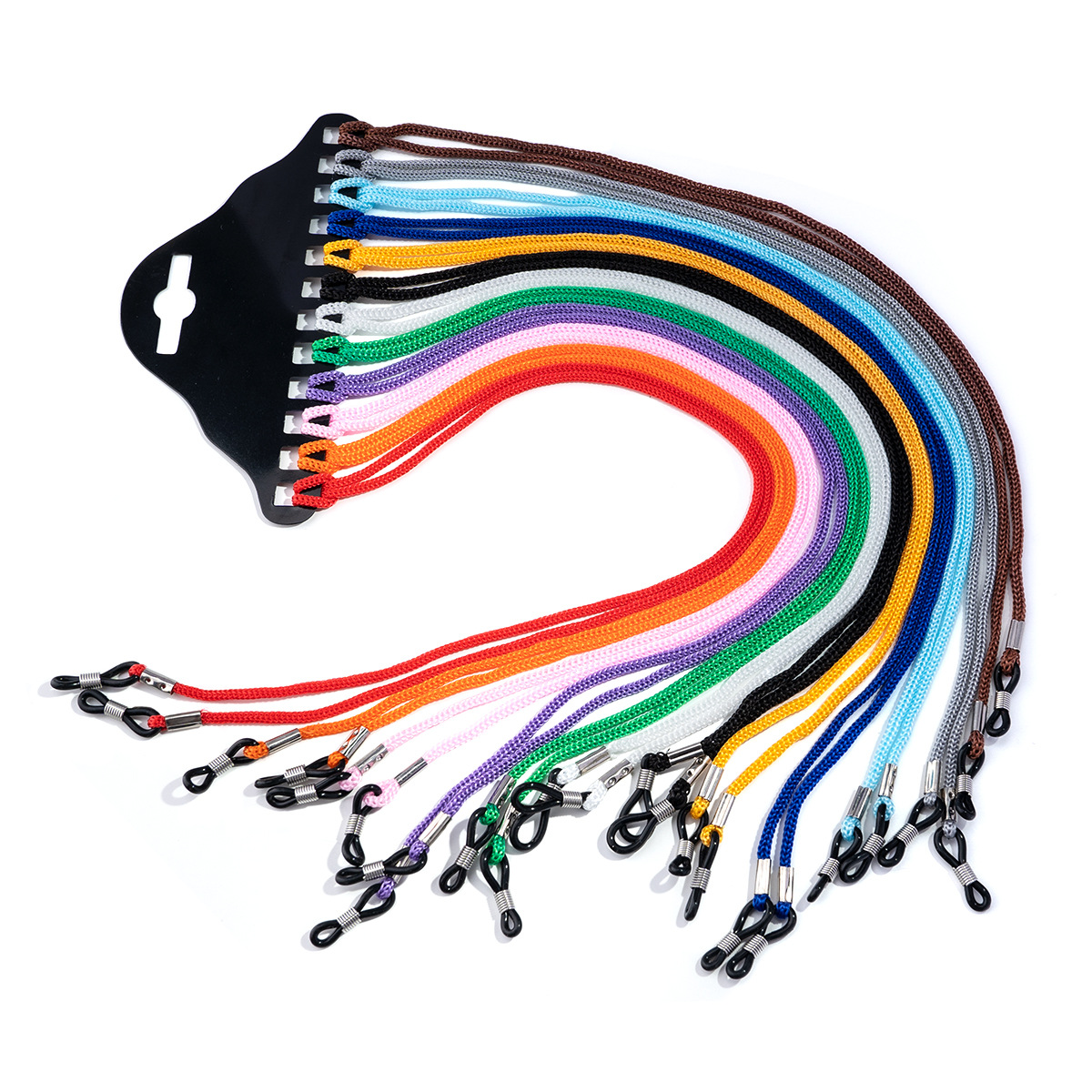 Нейлоновый шнурок для очков цветной, цепочка для чтения, солнцезащитные очки, противоутратный ремешок, аксессуары для очков, 12 штук