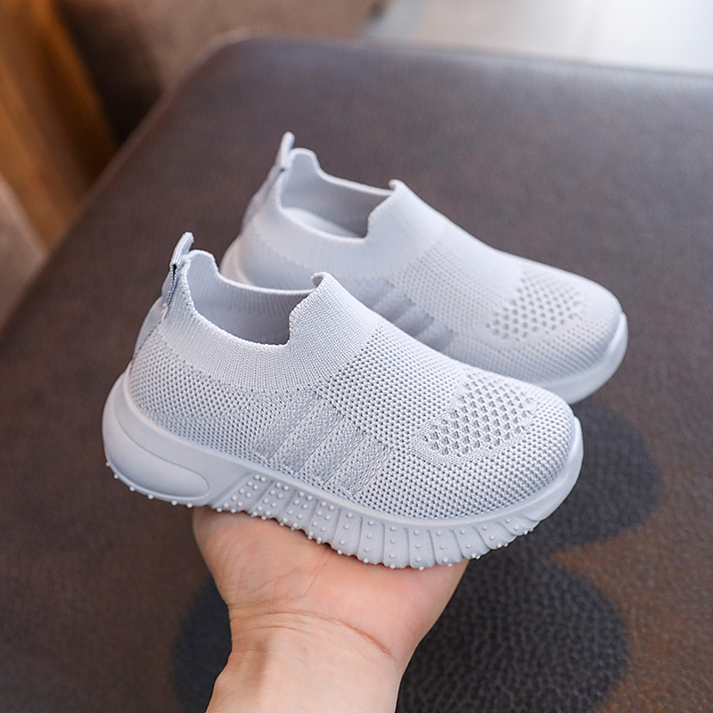 Spring and autumn light board children's shoes breathable student shoes trendy casual shoes Korean style boys and girls flying woven shoes
