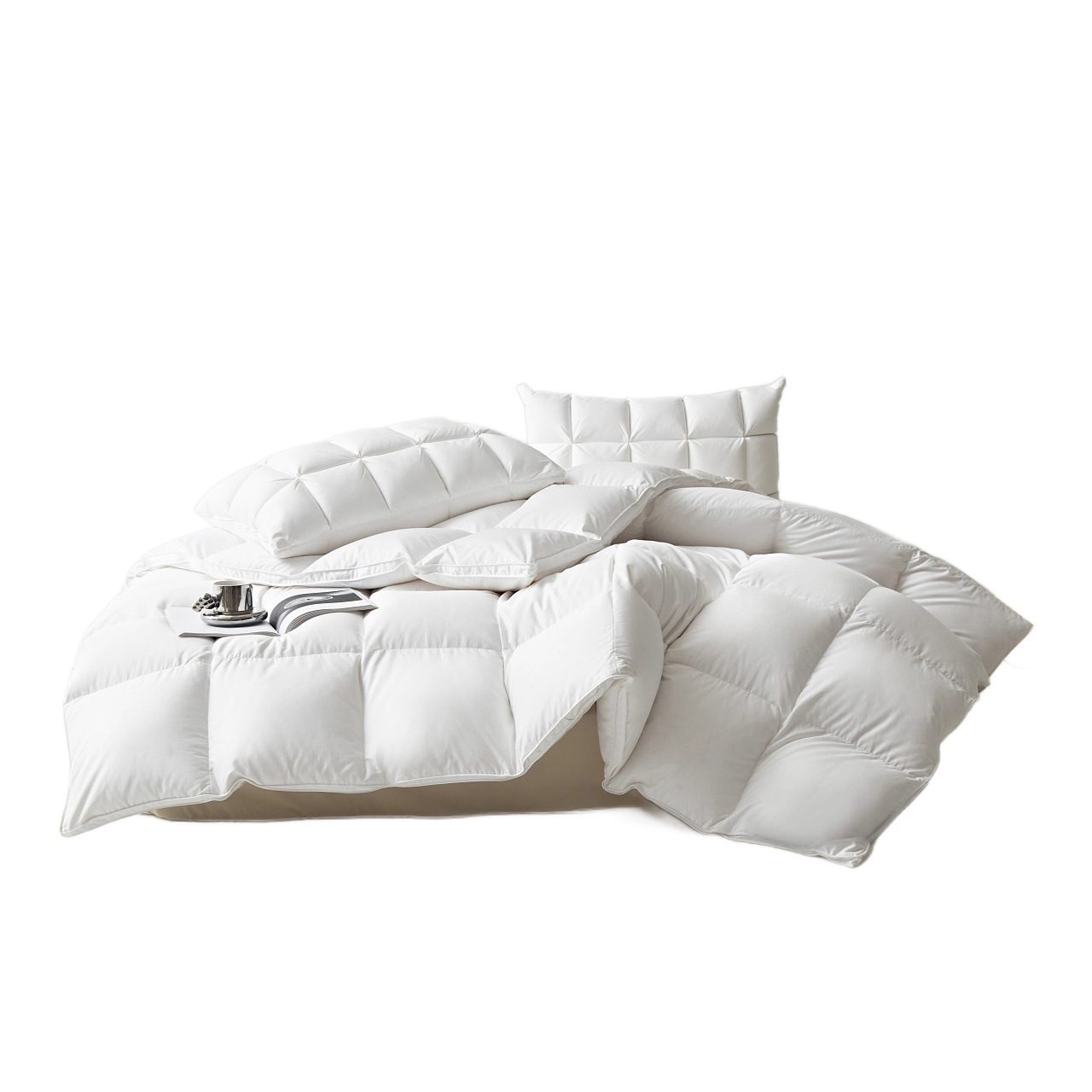 Five-Star Hotel 95 White Goose down Quilt Winter Quilt Pure Cotton Thickeneded Warm White Duck down Spring & Fall Quilt Core down Quilt