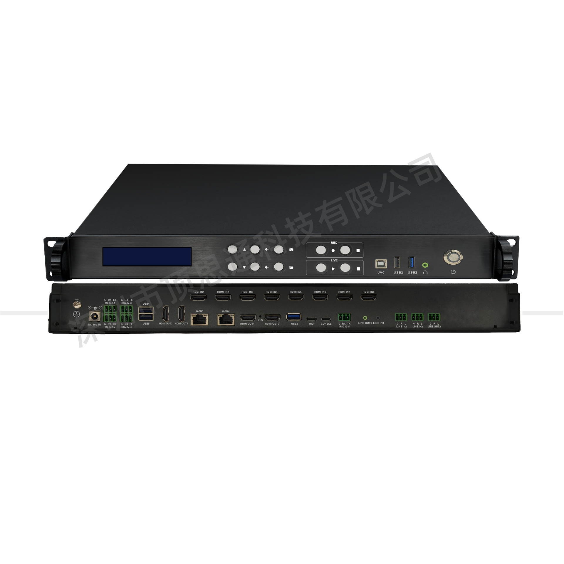 Supports 8-Way HDMI Input, 4K High-Definition Recording and Broadcasting Host