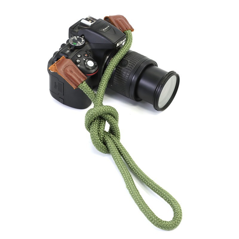 Photographer Nylon Camera Strap Climber Rope Hanging Neck Wrapping Hand Convenient Micro Single Camera Strap Leica Round Hole Camera Strap