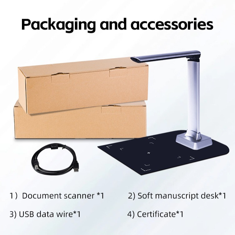 Jiupai Kupar high-speed camera 8M 10M 13M HD pixel A4 format document book shooting barcode scanning