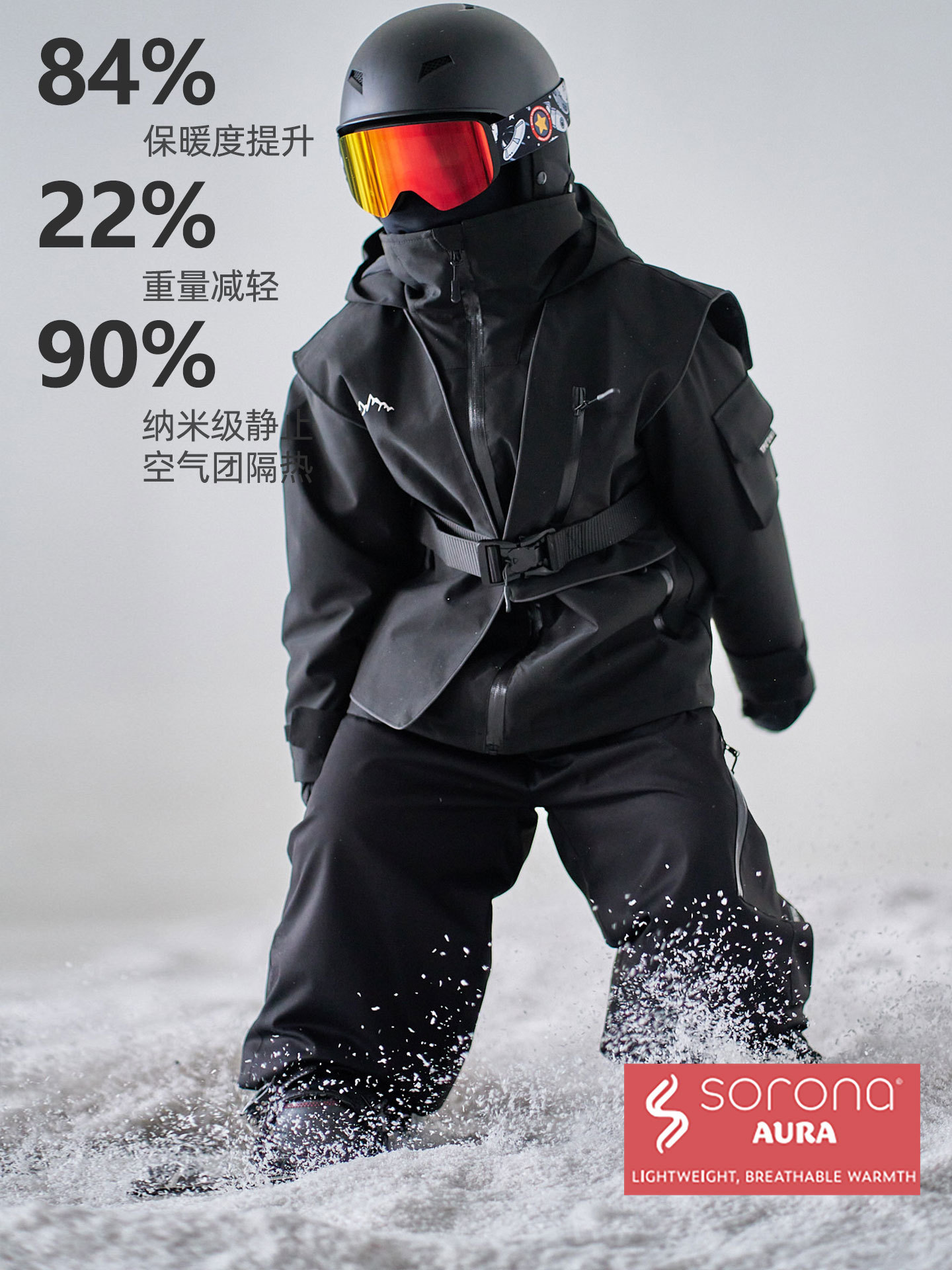 [Black Warrior] Imgo Professional Kidsren's Ski Clothing for Boys and Girls 3L Hard Shell Waterproof Plus Cotton Thickeneded Clothing and Pants Set