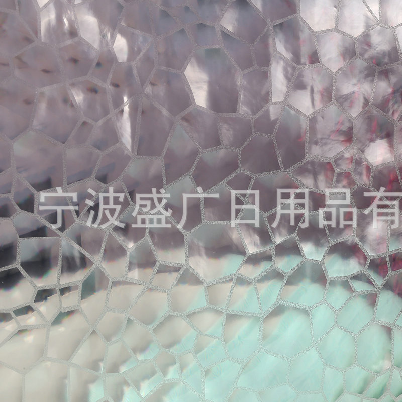 Cross-border partition curtain EVA shower curtain bathroom waterproof mildew-proof thickened shower curtain transparent 3D water cube EVA shower curtain