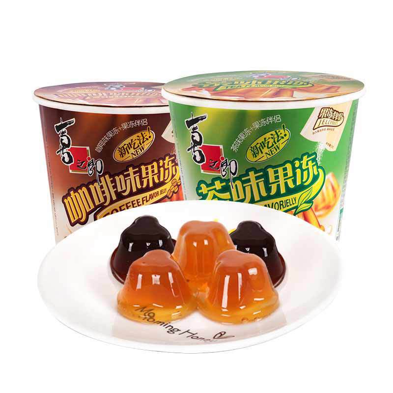 Postage Xichilang powder jelly barrel 135g117g coffee tea flavor powder shake rock jelly snacks wholesale