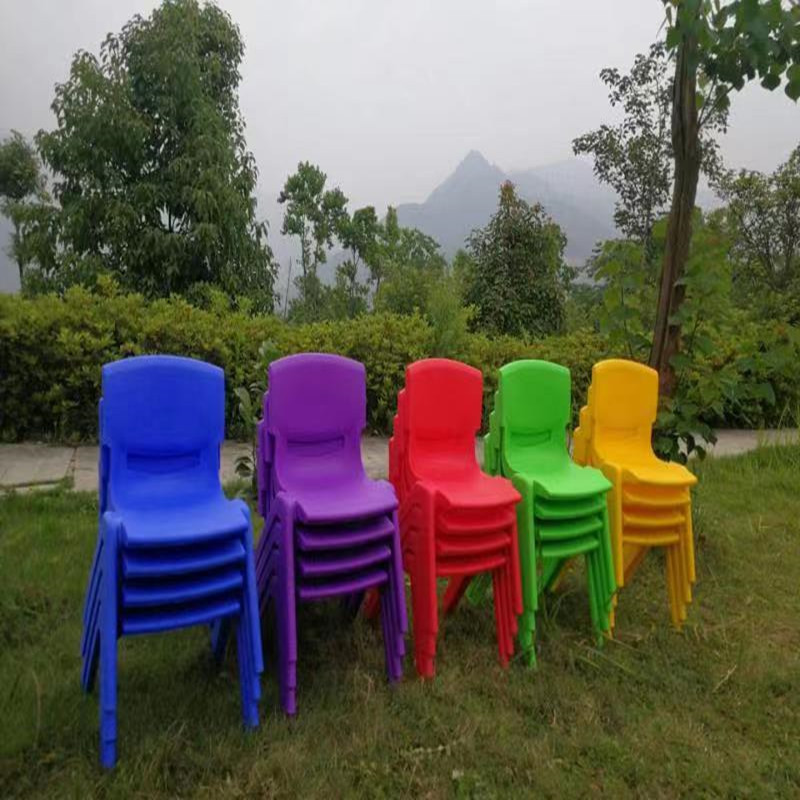 Kindergarten Chair Children's Plastic Back Chair Thickened Student Training Class Desks and Chairs Adult Chair Manufacturer Wholesale