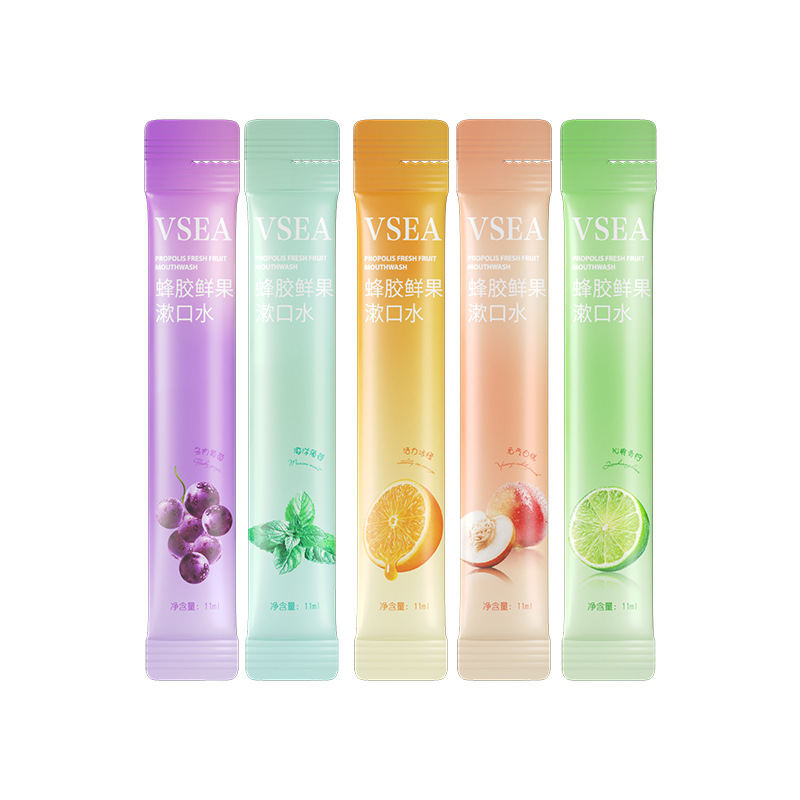 VSEA Fruit Flavor Mouthwash Breath Fresh Disposable Independent Portable Strip Slippery Wholesale