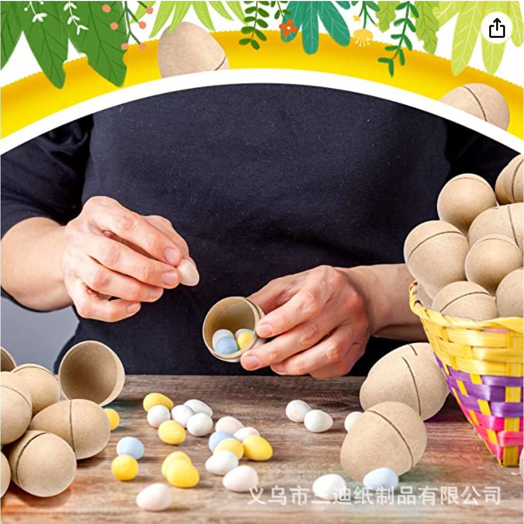 Ready Stock Degradable Easter Halloween Christmas Pulp DIY Kidsren's Pulp Egg Multi-size Holiday Outfit