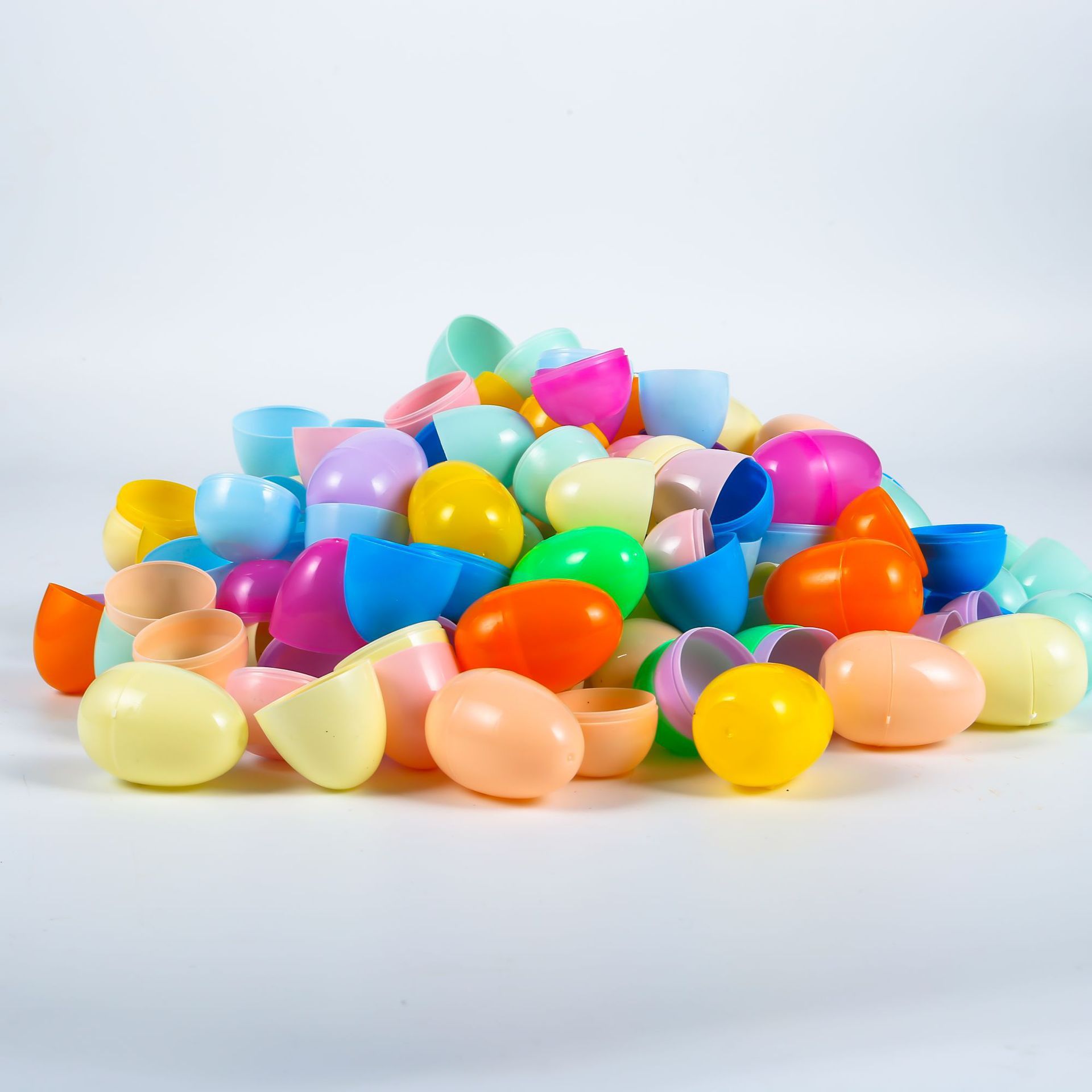 Easter Egg Shell Plastic Open Decorative Gashapon Egg Shell 4*6cm Small Egg Shell Plastic Egg Shell