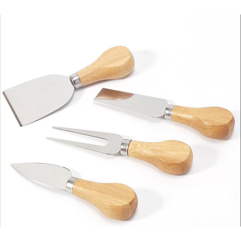 Cheese Knife Set, Cheese Knife and Fork, Stainless Steel Set, Three-Piece Cheese Knife and Fork Set, Four-Piece Butter Knife Set, Six-Piece